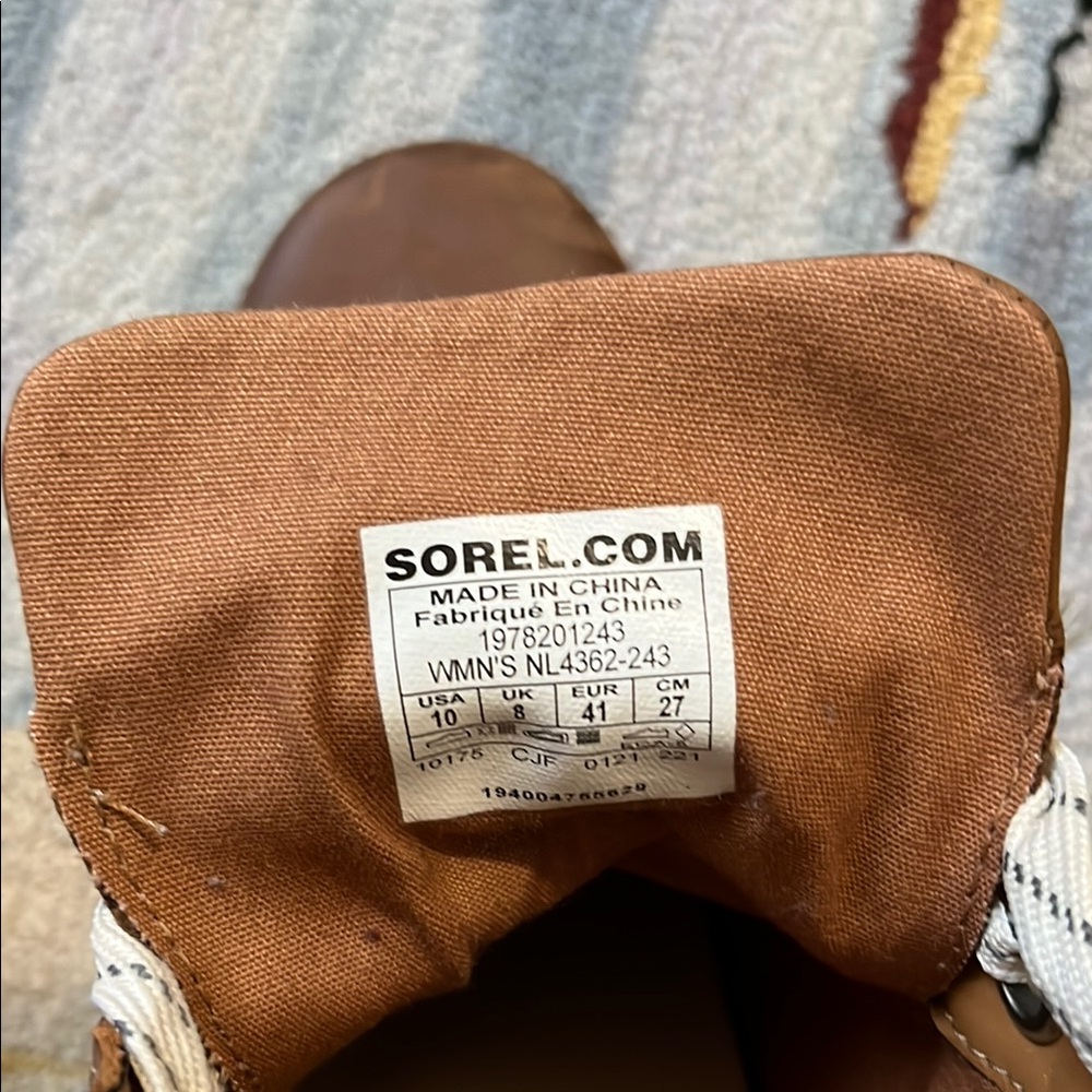 Sorel Brown Lace Up Boots with Classic Design - Picture 6 of 6